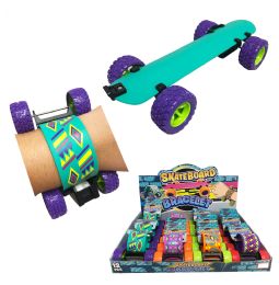 12 Bulk 8 inch Skateboard Slap Bracelet