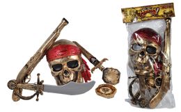 24 Bulk 5 Pc Pirate Playset W/mask