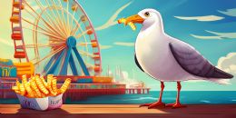 12 Bulk 60 inch X 30 inch Seagull Beach Towel
