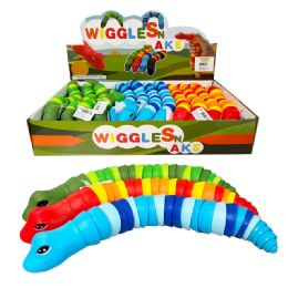 24 Bulk 10 inch 3d Wiggle Snake