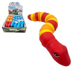 12 Bulk 8 inch Rainbow Jiggle Wiggle Slug