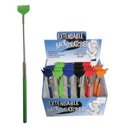 24 Bulk Metal Extendable Back Scratcher (asst. Colors)