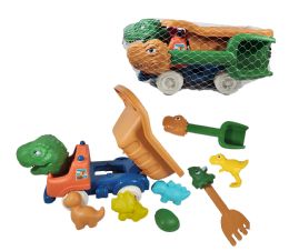 12 Bulk 15 Inch Dinosaur Beach Truck Set