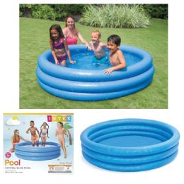 6 Bulk Intex 66 inch Crystal Blue Pool (58446ep)