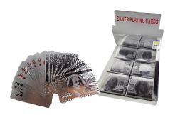 12 Bulk $100 Bill Silver Playing Cards