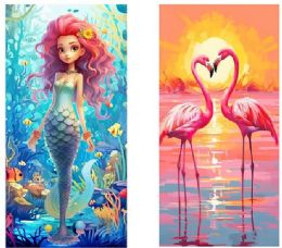 12 Bulk 60" X 30" Beach Towel Assortment 3