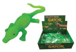 12 Bulk 11 inch Squishy Gator W/ Gel Beads