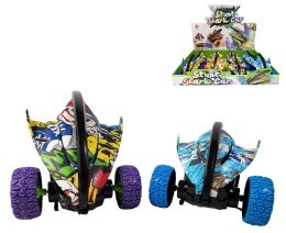 12 Bulk 5 inch Friction Stunt Shark Car