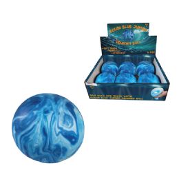 12 Bulk 4 inch Ocean Blue Jumbo Squishy Ball