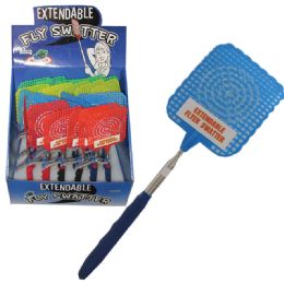 24 Bulk Extendable Fly Swatter (asst. Colors)