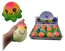 12 Bulk 3 inch Squeeze TiE-Dye Octopus