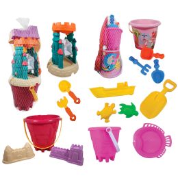 12 Bulk 6 Pc Castle Bucket Set/10 Pc Bucket Set
