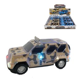 12 Bulk 6.5 inch Bump & Go Camo Suv W/ Light & Sound