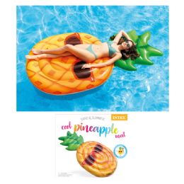 4 Bulk Intex 85 inch Cool Pineapple Mat (58790ep)