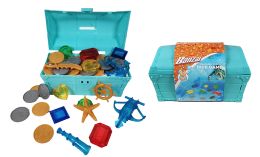 12 Bulk 7 inch Pirate Treasure Chest Dive Game (44 Pcs)