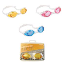 12 Bulk Intex Aquaflow Sport Relay Goggles (ages 8+) (55684e)