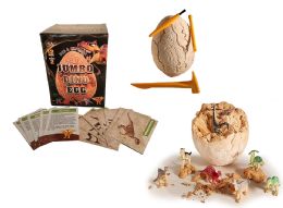 12 Bulk 7 inch Jumbo Dig It Out Fossil Dino Egg