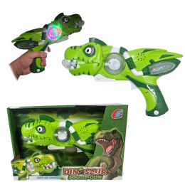 12 Bulk 10 inch Flashing Dinosaur Gun W/light & Sound