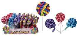 24 Bulk Lollipop Pony Tail Holder