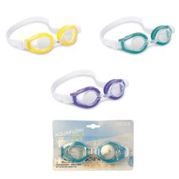 12 Bulk Intex Aquaflow Play Goggles (ages 3-8) (55602e)
