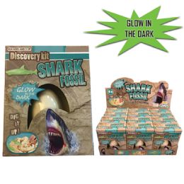 12 Bulk Glow In The Dark Shark Fossil Egg