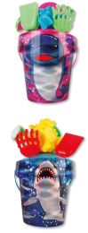 12 Bulk 7 Pc Shark/dolphin Bucket Set