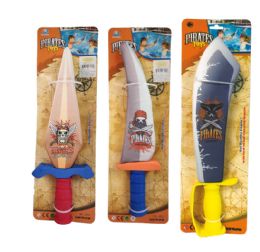 24 Bulk 16 inch Water Bomb Pirate Sword - Asst. Styles