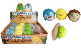 12 Bulk 3 inch Animal Squeeze Ball