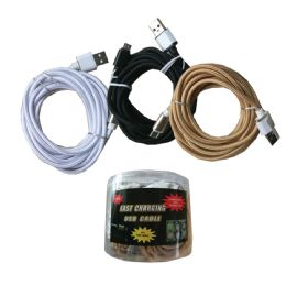 12 Bulk Fast Charging 9 ft Iphone Cable
