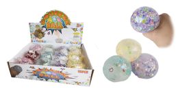 12 Bulk 3 inch Squeeze Jelly Sequin Ball