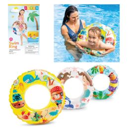 36 Bulk Intex 24 inch Ocean Reef Swim RinG-3 Asst (59242ep/59242mw)