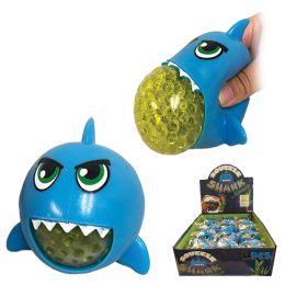 12 Bulk 3.5 inch Squeeze Shark W/gel Beads