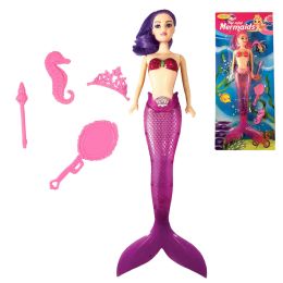 24 Bulk 11 inch Mermaid DolL-Asst. Colors