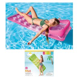 6 Bulk Intex 74 inch 18-Pocket Fashion Mats (58890ep)