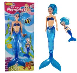 24 Bulk 11 inch Mermaid Doll & Daughter