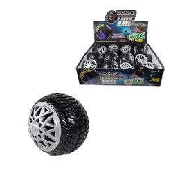 12 Bulk 3 inch Light Up Tire Bounce Ball