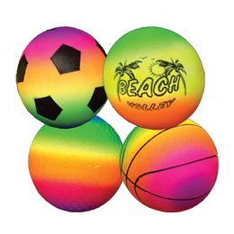 24 Bulk 9 inch Neon Sport Inflatable Balls