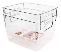 6 Bulk Clear Plastic Organizer Square 2pc