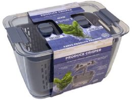 12 Bulk Clear Vegetable Storage Medium Grey