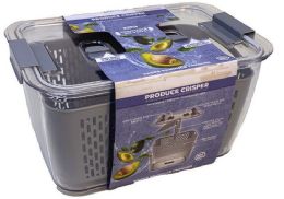 6 Bulk Clear Vegetable Storage Large Grey