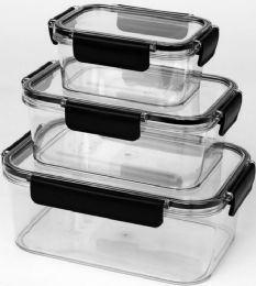 12 Bulk Pet Rectangular Storage Set 3pk