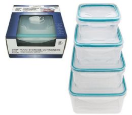 12 Bulk Snap Lid Food Storage 8pc Set Square