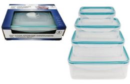 12 Bulk Snap Lid Food Storage 8pc Set Rec