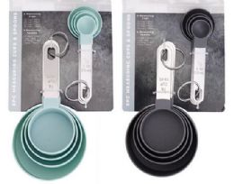 12 Bulk 8 Pc Measuring Cup/spoon Set