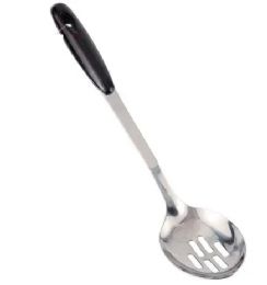 24 Bulk Stainless Steel SLOTTED SPOON