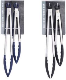12 Bulk 12 + 9 Inch Food Tong Set