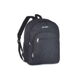 30 Bulk Casual backpack w/ side mesh pockets in Black