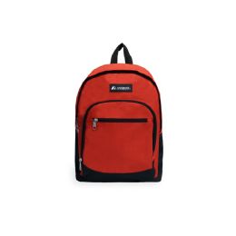 30 Bulk Casual backpack w/ side mesh pockets in Red