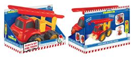 12 Bulk B/o Fire Truck With Lights