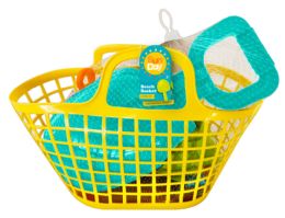 4 Bulk Beach Basket And Sand Toys Set